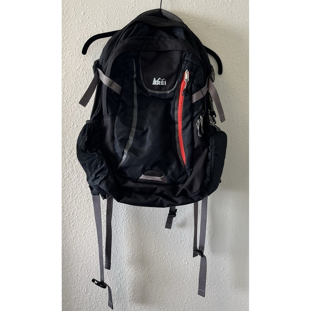 REI Co-Op Backpack Laptop Sleeve Black/Gray Waist Strap